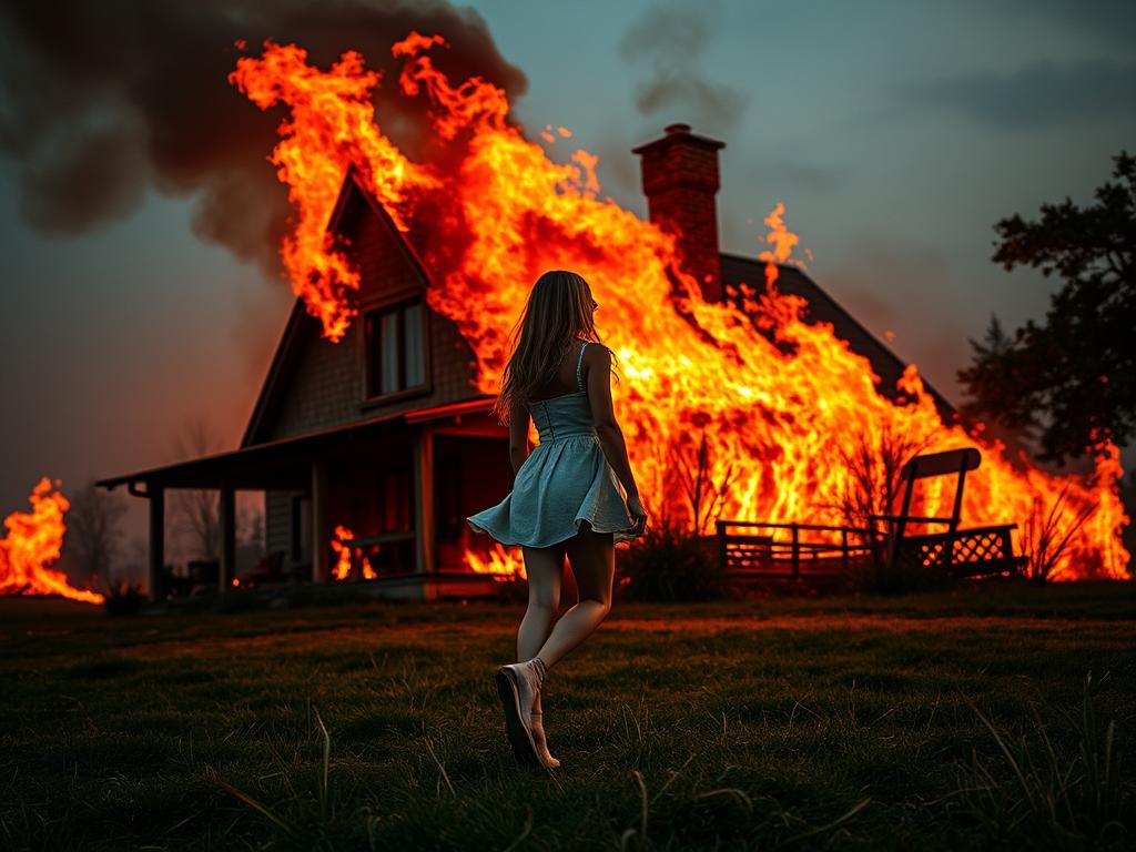 A Beautiful Mermaid Sitting On Stone With Bunch Of Escanse Sticks Burning Nearby