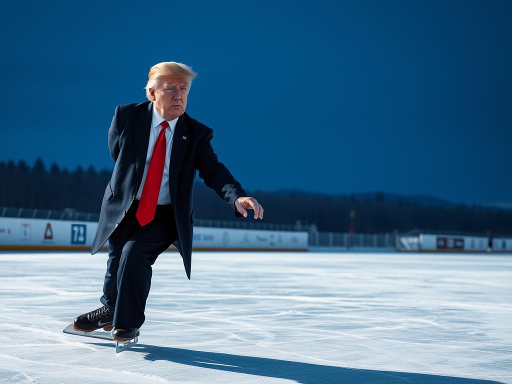 Trump Sitting On A Golden Throne