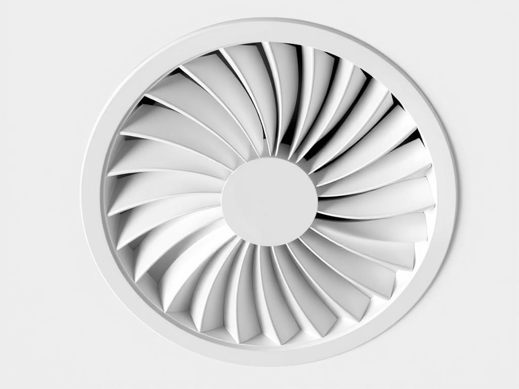 3D-rendered Image Of A Sphere Nozzle Air Diffuser With A Sleek White Plastic Finish The Design Features